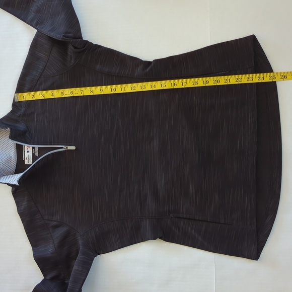 Majestic Thermabase Fleece Quarter Zip Sweatshirt S Black Gray - Picture 16 of 16